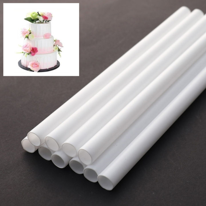 10Pcs%20Cake%20Dowels%20White%20Plastic%20Cake%20Support%20Rods%20Round%20Dowels%20Straws%20Reusable%20BAWEI%20-%20Image%202