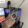 Xiaomi Redmi Note 14 4G Berlia Transparent Magnatic Magsafe Anti Yellow Clear Protective Phone Case Back Cover.