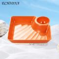 Dumpling Plate Dumpling Plate with Sauce Dish Design Versatile Easy to Clean Snacks Desserts Sushi Tray Kitchen Tableware Dumpling Party Accessory. 