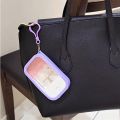 Card Size Hand Sanitizer Silicone Sleeve Cover Holder Pocket Size Spray Bottle Bag Hanger.