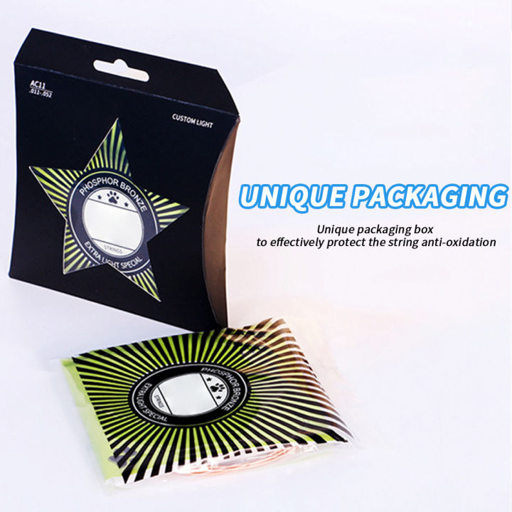 6%20Pcs%20Guitar%20Strings%20Replacement%20Phosphor%20Bronze%20Acoustic%20Guitar%20Strings%20Musical%20Instrument%20Accessories%20Parts%20For%206%20String%20Guitars%20-%20Image%202