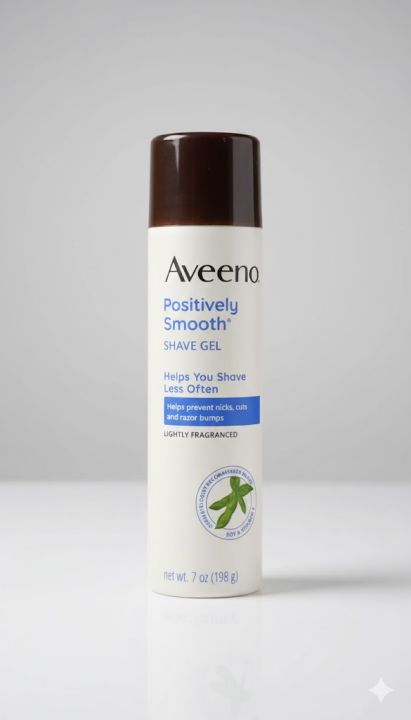Aveeno Positively Smooth Shave Gel 198 g
