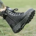 Men's Spring/Summer Hi-Top Shoes Ultra-Light Breathable Boots Non-Slip Wear-Resistant Dr. Martens Boots Training Boots. 