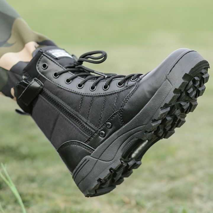 Men's Spring/Summer Hi-Top Shoes Ultra-Light Breathable Boots Non-Slip Wear-Resistant Dr. Martens Boots Training Boots