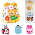 Cartoon Faced Plastic Waterproof Bibs for Baby - 1 PCS.