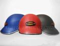 Open face bike cap helmet for men & women- Black, Red, Blue. 