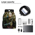 Horror Movie Character Killer Backpack for Men Women Waterproof School College Halloween Film Bag Print Bookbag. 