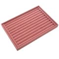2x Pink Velvet Jewelry Ring Display Organizer Case Tray Necklace Earrings Bangle Storage Box Round Bar & Empty Dish. 
