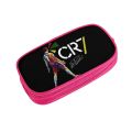 Cr7 Cristiano Ronaldo Football Signature Soccer Pencil Case Double Layer Large-capacity School Accessories Pencil Box Gift.