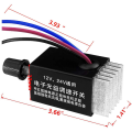 2Pc Motor Speed Regulator DC 12V/24V 10 A Motor Speed Controller Switch for Car Truck Fan Heater Control.