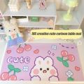Antiskid Waterproof Desk Mat Cute Mouse Pad 30*59cm Candy Color Desktop Keyboard Pad Mat Kawaii Cartoon Soft Rubber Mouse Pad. 