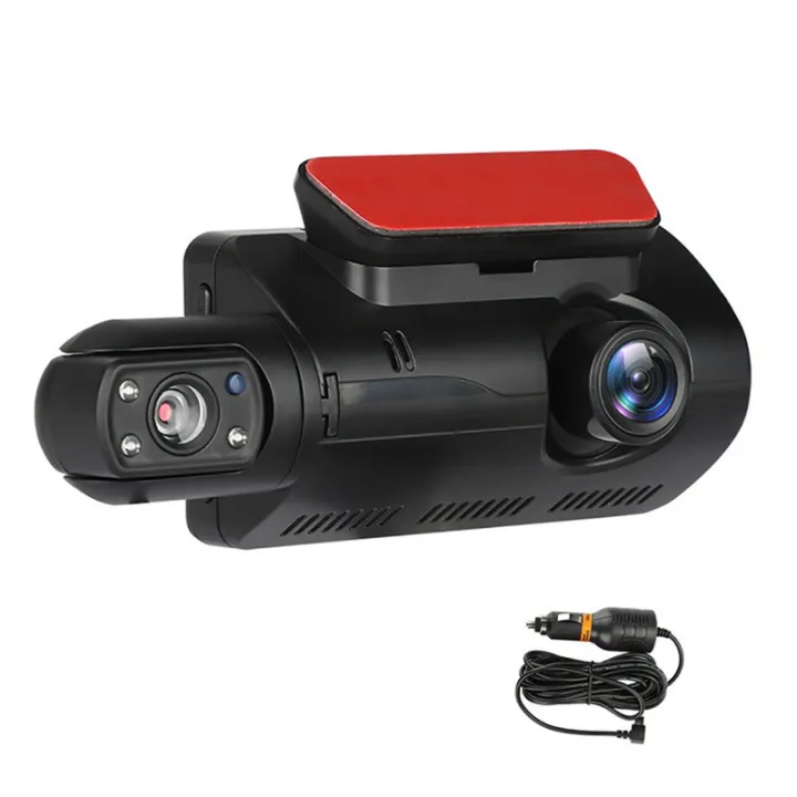 Dual Dash Cam Front and Inside 1440P+1080P Car Black Box Dash Camera 3 Inch IPS Camera Recorder Night Vision Durable Easy Install