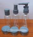 Plastic Pressing Spray Bottle Makeup Tools Kit Travel Cosmetics Bottle Set. 