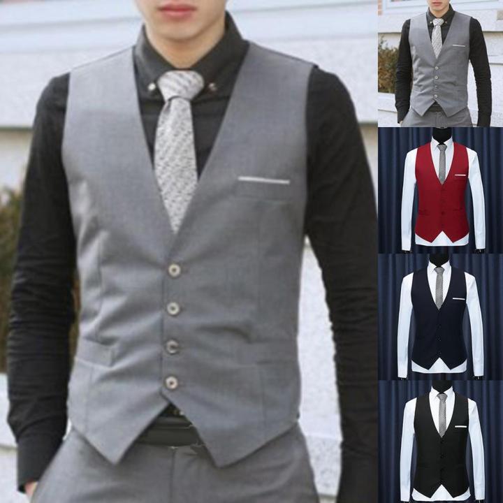 Fashion%20Men%20Vests%20Waistcoat%20Solid%20Color%20V%20Neck%20Sleeveless%20Buttons%20Blazer%20Plus%20Size%20Formal%20Business%20Jacket%20Vests%20-%20Image%203