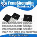 10pcs/lot GBU406 GBU408 GBU410 GBU606 GBU608 GBU610 GBU806 GBU808 GBU810 GBU1010 GBU1510 GBU2510 Bridge Rectifiers. 