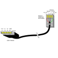 USB To RJ50 Console Cable with Molded Strain Relief Boot,1.8M.