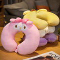 Cute Cartoon My Melody Cat Eyes u Type Pillow U Neck Pillow-Shaped Office Cervical Headrest Plane Travel Pillow. 