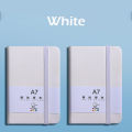 Mini Pocket Notebook Small Hardcover Leather Journal A7 Notebook Planner Notepad Memo Diary Reminder Book.