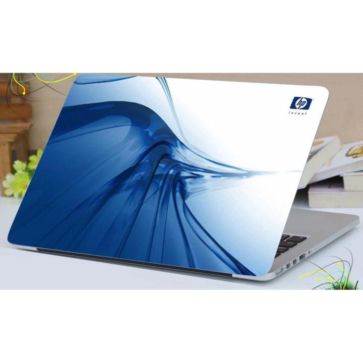 LPTP - 600 HP Blue Effect Laptop Sticker Laptop Skin Sticker & Laptop Skin for laptop Back Side Decoration