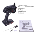 AX5S 2.4G Remote Control Transmitter with Receiver for RC Car.