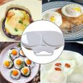Microwave Oven Round Shape Egg Steamer Box Kitchen Cooking Mold Egg Poacher Home Kitchen Utensils Gadgets Fried Egg Tools. 