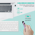 HXSJ Three Mode 2.4G+Bt3.0+5.0 Optical Pen Mouse 800/1200/1600Dpi Rechargeable Pocket Pen Mouse For Pc Lapt-op Computer Blue.