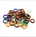 Wholesale hand carving gemstone natural crystal stone rose quartz ring healing spiritual smart ring woman.