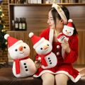 23CM Cartoon Santa Claus Plush Toy Stuffed Elk Snowman Animal Pillow Dolls Christmas Gifts For Children Birthday Decor. 