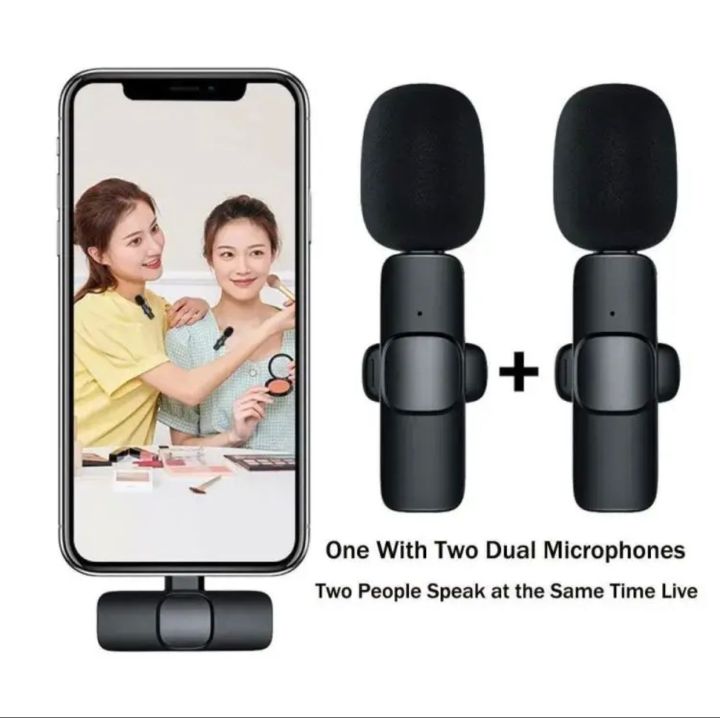 K9%20Wireless%20Dual%20Microphone%20Professional%20Lapel%20Lavalier%20Microphone%20Remove%20Noise%20For%20Type%20C+Apple%20-%20Image%207