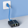 RJ45 Splitter Connector Adapter Gigabit Network Splitter 1 to 2 Ethernet Splitter Network Cable Splitter Computer Spare Parts Accessories. 