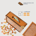Money Box (4 Sizes) - Reusable Money Box with Money Goal and Numbers to Cross10000.