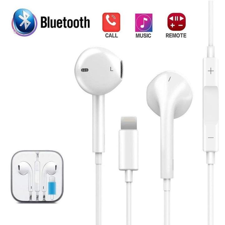 Wired Bluetooth Earphones Earbuds Headphones for iPhone Plus X