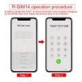 Unlock Card R-SIM14 Perfect Unlock Universal Rsim Nano Unlock Card R-SIM14 X Ultra ICCID SIM for All Models（1pcs/2pcs/4pcs）. 
