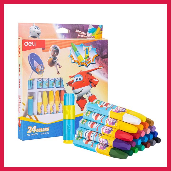 Deli EC00924 Color Emotion 24 Colors Oil Pastel | Daraz.com.bd