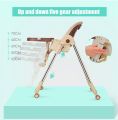 New Multi Functional Babies and Toddlers Folding Portable Dining High Chair For Feeding with Wheels/3-in-1 Portable Highchair,Baby High Chair, Baby Feeding Chair with Tray，baby Height Adjustable High Chair(BS-9001C). 