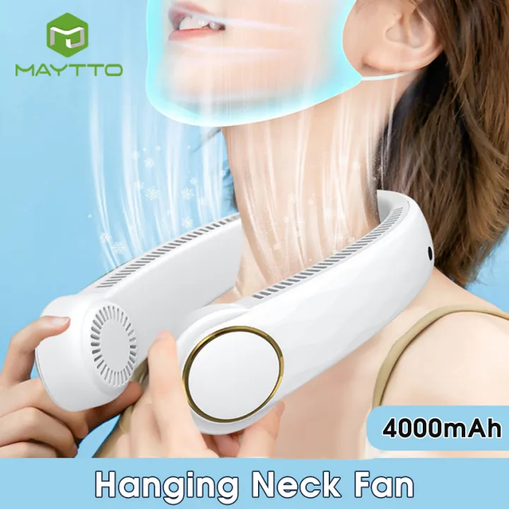 MAYTTO%20Portable%20Neck%20Fan%20Hands%20Free%20Bladeless%20Fan%20Hanging%20Sport%20Cooling%20Fan%20Wearable%20Personal%20Leafless%20Cooler%20Fan%203%20Speeds%20Adjustment%20360%C2%B0%20Neckband%20Fan%20Mini%20Neck%20Fan%20-%20Image%202