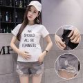 Shorts for Pregnant Women Summer Fashion Outdoor Ripped Denim Shorts Fashionable Mom Loose Wide Leg Pants Pregnant Maternity Pants Hot Pants. 