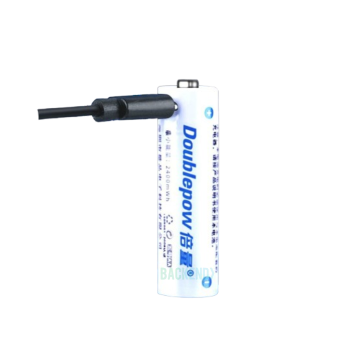 Doublepow AA 1.5V 2400mAh Rechargeable Battery with USB Type C Charging