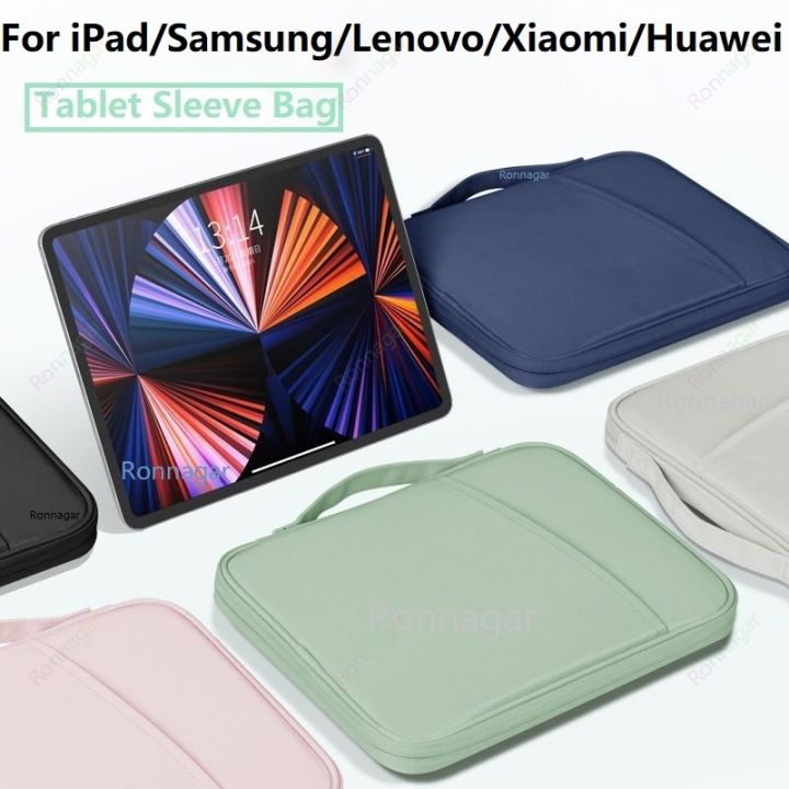 Tablet Sleeve Bag Case Fits iPad Pro 12 9 Pro11 Air 4 5 10.9 9th 10th Gen Keyboard Bag Samsung Lenovo Xiaomi Redmi Huawei Tablet