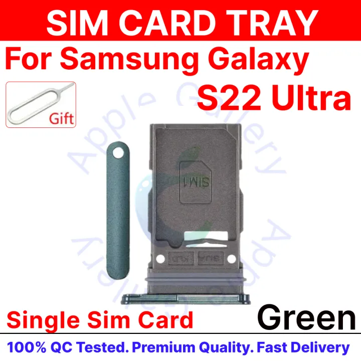 For%20Samsung%20Galaxy%20S22%20Ultra%20Dual%20&%20Singel%20Sim%20Slot%20Card%20Tray%20Holder%20with%20Sim%20Ejector%20Pin%20Replacement%20Parts%20-%20Image%203