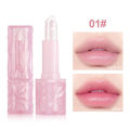 Cross-border pink lip balm, lipstick, women's warmth, color changing, moisturizing, non-decolorizing, moisturizing, sequin, jelly, transparent lip gloss.