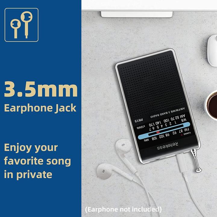Retekess%20PR15%20Pocket%20NOAA%20Weather%20Radio,%20AM%20FM%20Radio%20Portable,%20Little%20Transistor%20Radio%20Powered%20by%20AAA%20Batterys%20for%20Walking,%20Camping%20(Silver%20Black)%20-%20Image%205