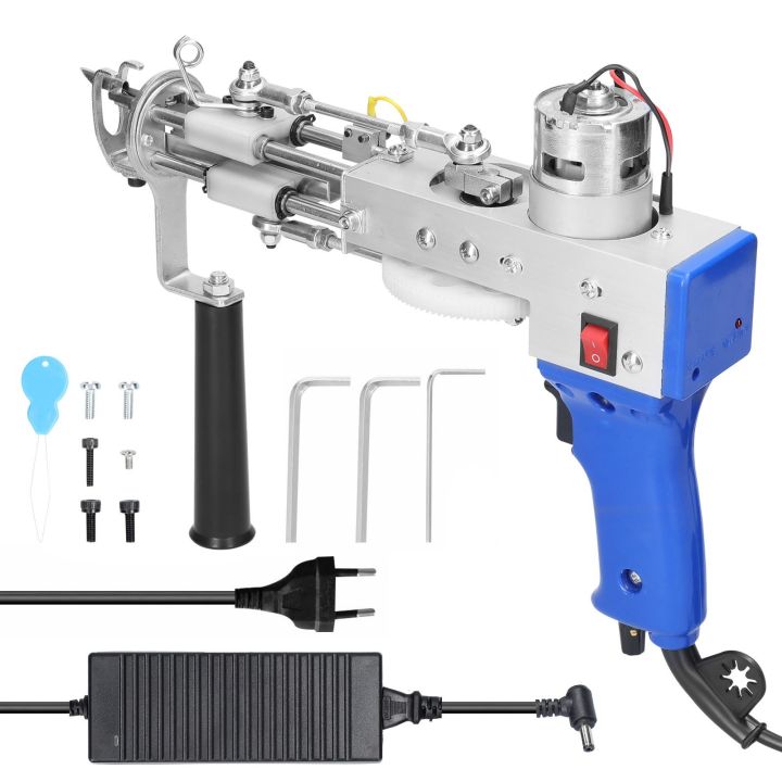 Electric Rug Carpet Tufting Weaving Machine Professional Flocking Device Industrial Embroidery Tool Loop-Pile Knitting Equipment-eu