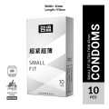 Celebrity Small Fit Condom 45mm Ultra Thin Plain Condom - 10Pcs Pack. 