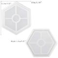 4 Pack Hexagon Silicone Coaster Molds Silicone Resin Mold, Clear Epoxy Molds For Casting With Resin, Concrete, Cement And Polymer Clay.