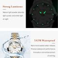 POEDAGAR Luxury Ladies Wristwatch Luminous Waterproof Date Week Woman Dress Watches Stainless Steel Women Watch Quartz Clock+Box.