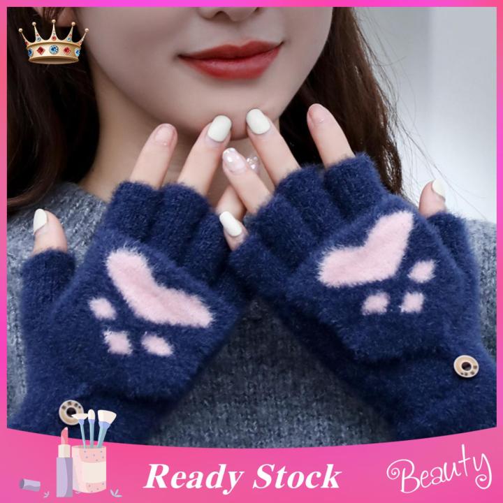 Trendygirl%20Women%20Lovely%20Winter%20Fingerless%20Cat%20Paw%20Thicken%20Warm%20Gloves-Girls%20Fashion%20screen%20Fingerless%20Sports%20Gloves%20For%20Outdoor%20Cycling,%20Camping,%20Motorcycle,%20Running%20-%20Image%204