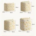 【Versatile】 Gift Non- Quilt Storage Bag Little Daisy Foldable Clothes Storage Bins with Handles Sorting Storage Box Home. 