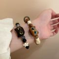 1/2Pcs Cute Cartoon Cat Bracelet for Women Funny Black Little Animal Beaded Bracelet Trendy Handmade Jewelry Accessory Friendship Gifts. 