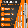 NCANRUI Electric Screwdriver 3.6V Small Cordless Screwdriver, USB Fast Charge Screwdriver Kit, Pen-Sized Mini Screwdriver.